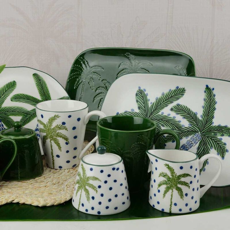 Coconut Bay Milk & Sugar Set - White Palm image number 1